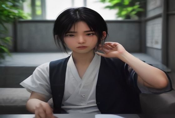 手机屏幕显示成人本子内容分级标注界面，R18标签、题材标签清晰可见，深蓝背景金色标注